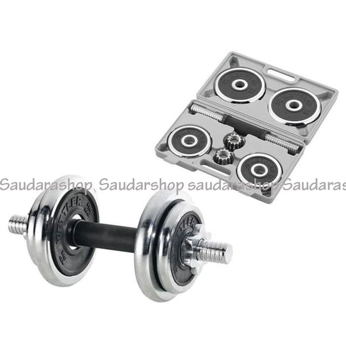 Dumbell Chrome Set 10Kg Kettler / Dumbel Set 10kg / Barbel set 10kg