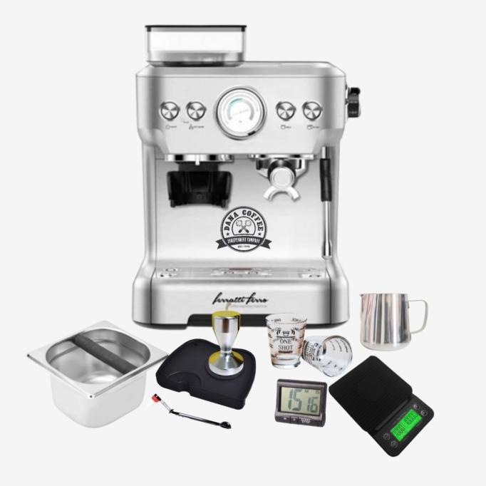 Mesin Kopi Espresso Dengan Grinder Ferratti Ferro Fcm5700Ac + Tools Store_Liaa