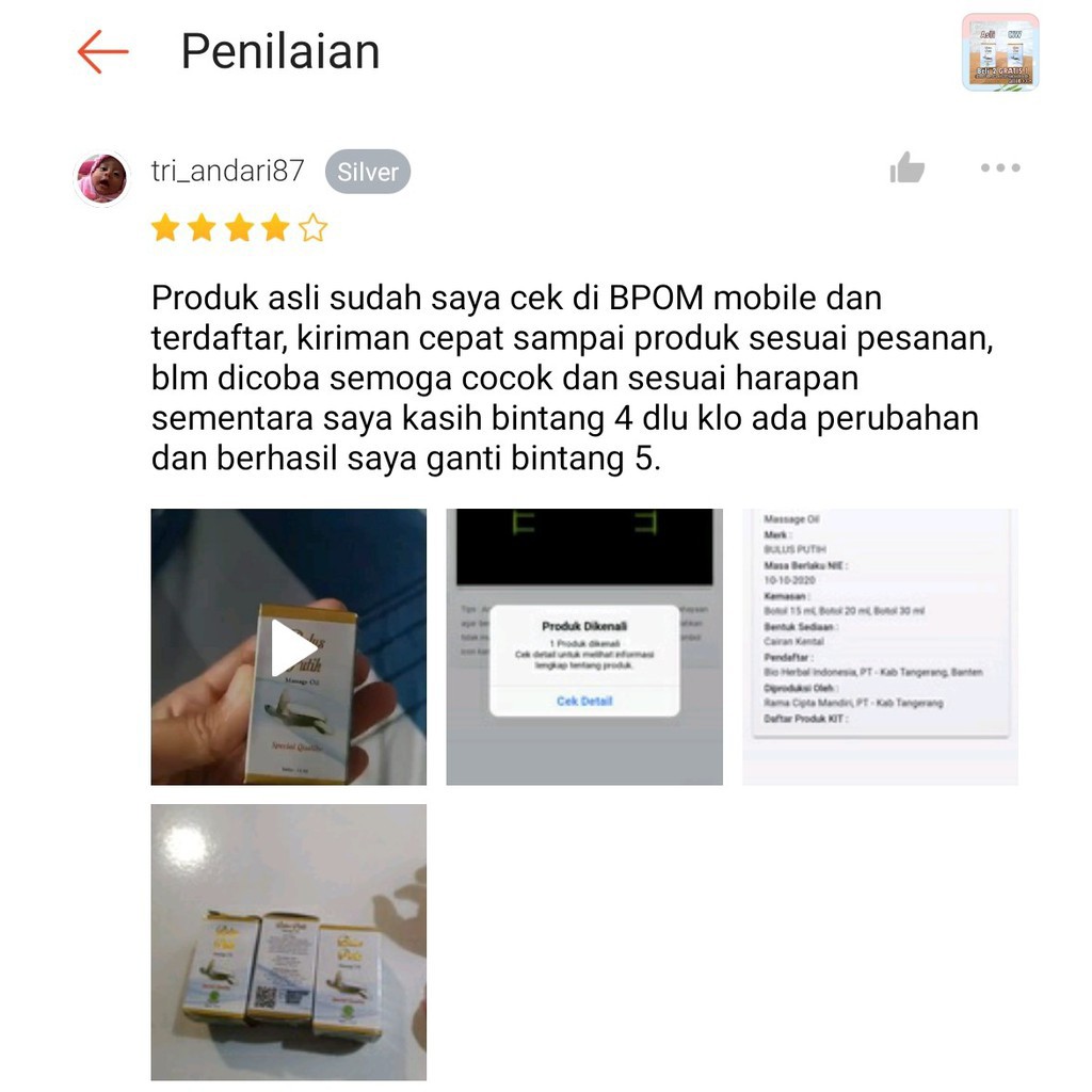 Minyak Bulus Putih Asli Original 100% BPOM  Pembesar Pengencang Payudara Untuk Wanita Terbukti ampuh