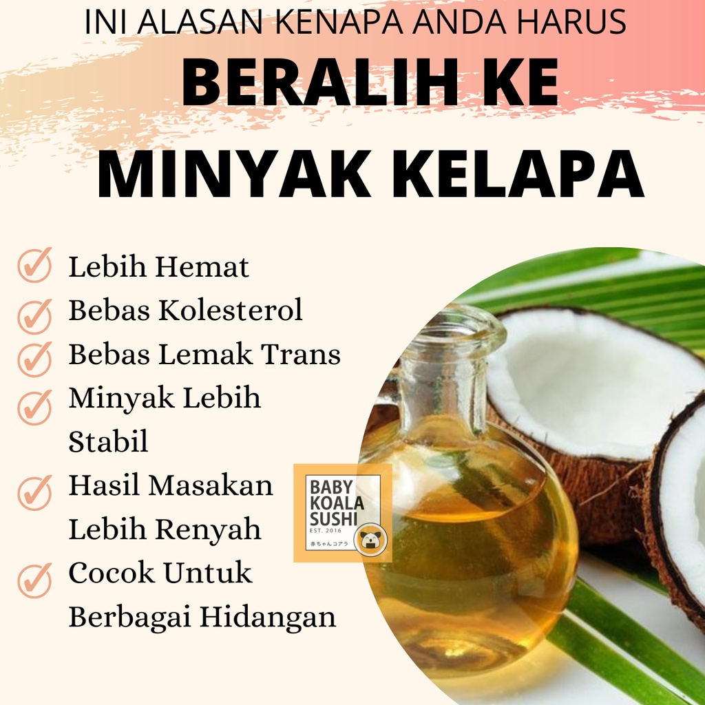 KARA DELFICO Coconut Fry Oil Minyak goreng Kelapa Sehat 1 L Halal