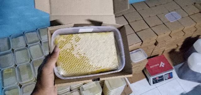 Madu murni COD 500 gram Sarang madu Honeycomb madu sarang melifera madu murni500 gram