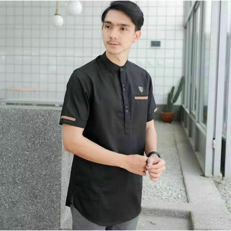 Baju Koko Muslimin Kurta Katun Toyobo Murah Baju Muslim Pria Pendek Terbaru