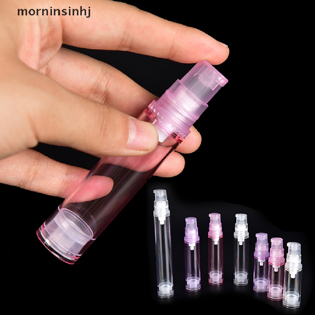 Mornin 1pc Botol Pump Kosong Ukuran 5 / 10 / 15ml Untuk Lotion / Kosmetik / Travel