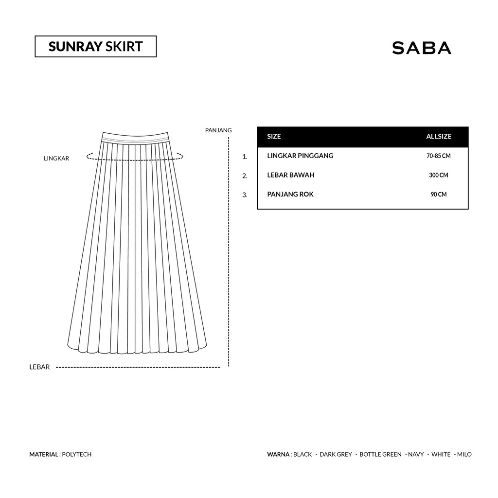 Saba Sunray Skirt