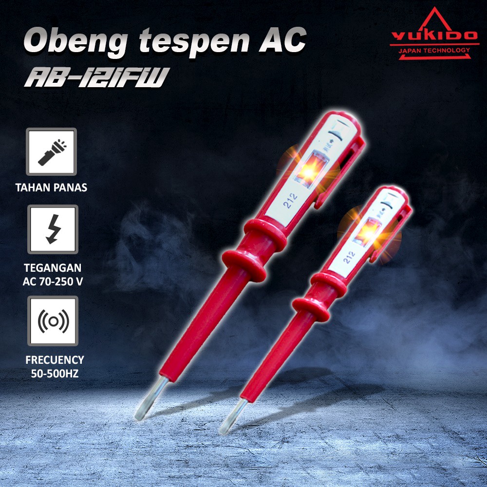 Tespen Test Pen Alat Tes Listrik Obeng Kelistrikan Test Pen Merah [ 1 pcs ]