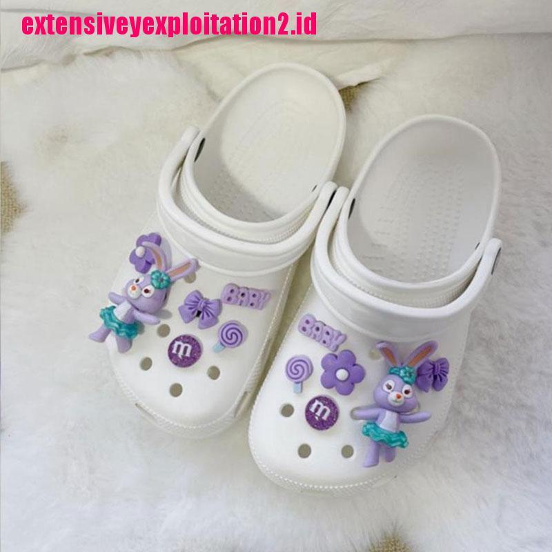 &lt; E2id &amp; &gt; Charms Kancing Motif Kartun Untuk Dekorasi Sepatu