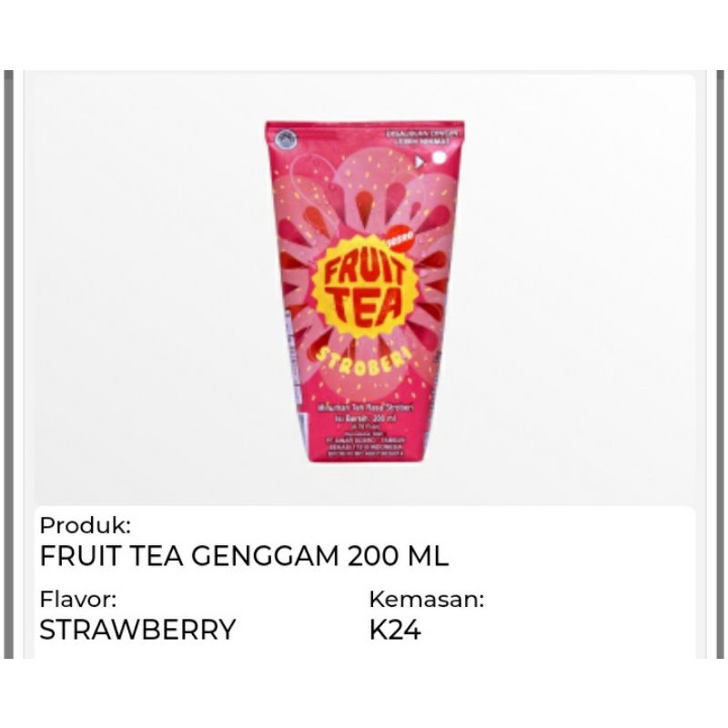 

Fruit tea genggam 200ml 1 karton