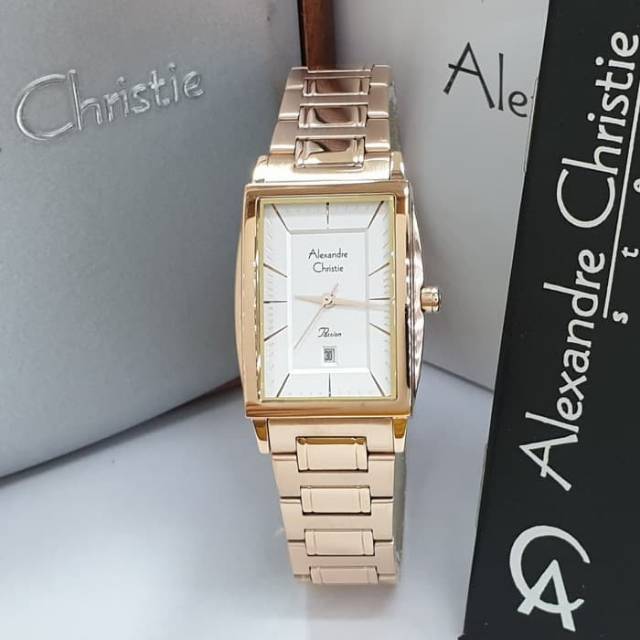 JAM TANGAN WANITA ALEXANDRE CHRISTIE AC 2802 PASSION ROSE GOLD ORIGINAL