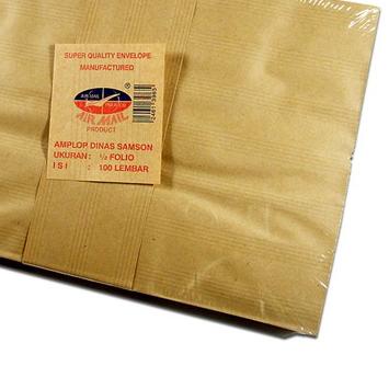 

✿ Airmail Amplop Coklat 1/2 Folio ●