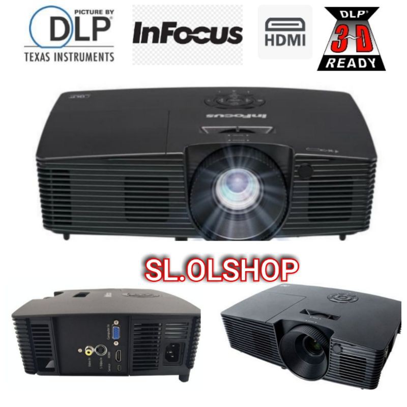 PROJECTOR INFOCUS IN 230 SVGA 3500ANSI DLP HDMI 3D READY BRIGHTNESS