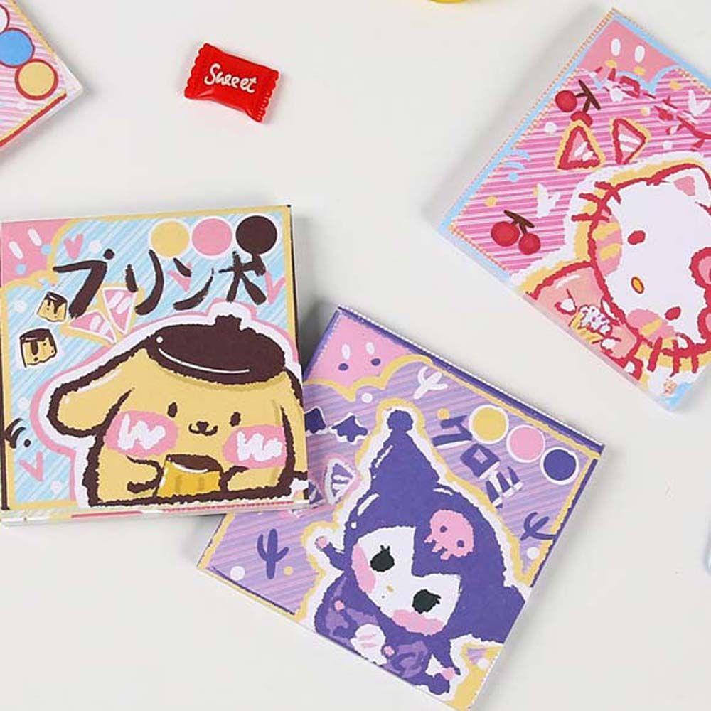 Mxbeauty Kartun Memo Pads Kitty Cat Warna-Warni Scrapbook Dekorasi To Do List Pengingat Pasokan Kantor Hadiah Diary Alat Tulis Serpihan Planner Kertas