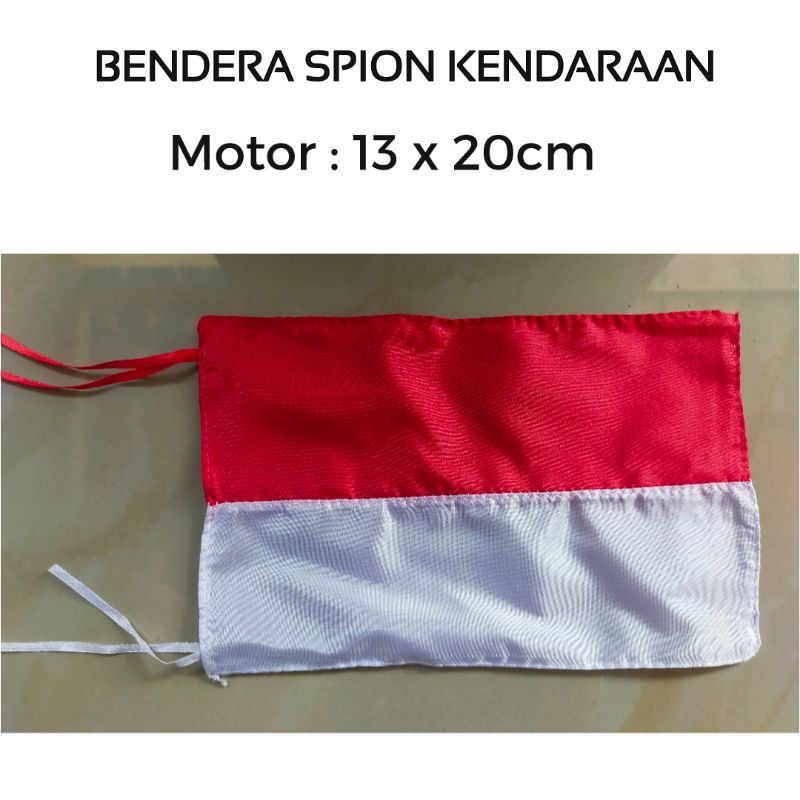 Bendera Merah Putih - Hiasan Dekorasi Bendera Merah Putih untuk Kendaraan Motor Mobil Sepeda