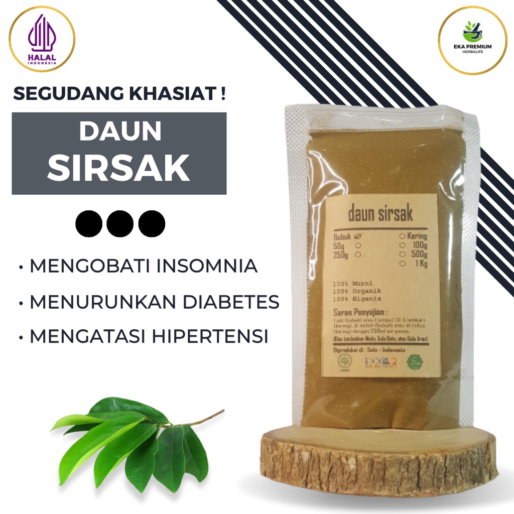 

DAUN SIRSAK BUBUK Kering Asli Jamu Tradisional Organik Rempah Rempah Murni Halus Ramuan Herbal Masak Dapur Annona Muricata