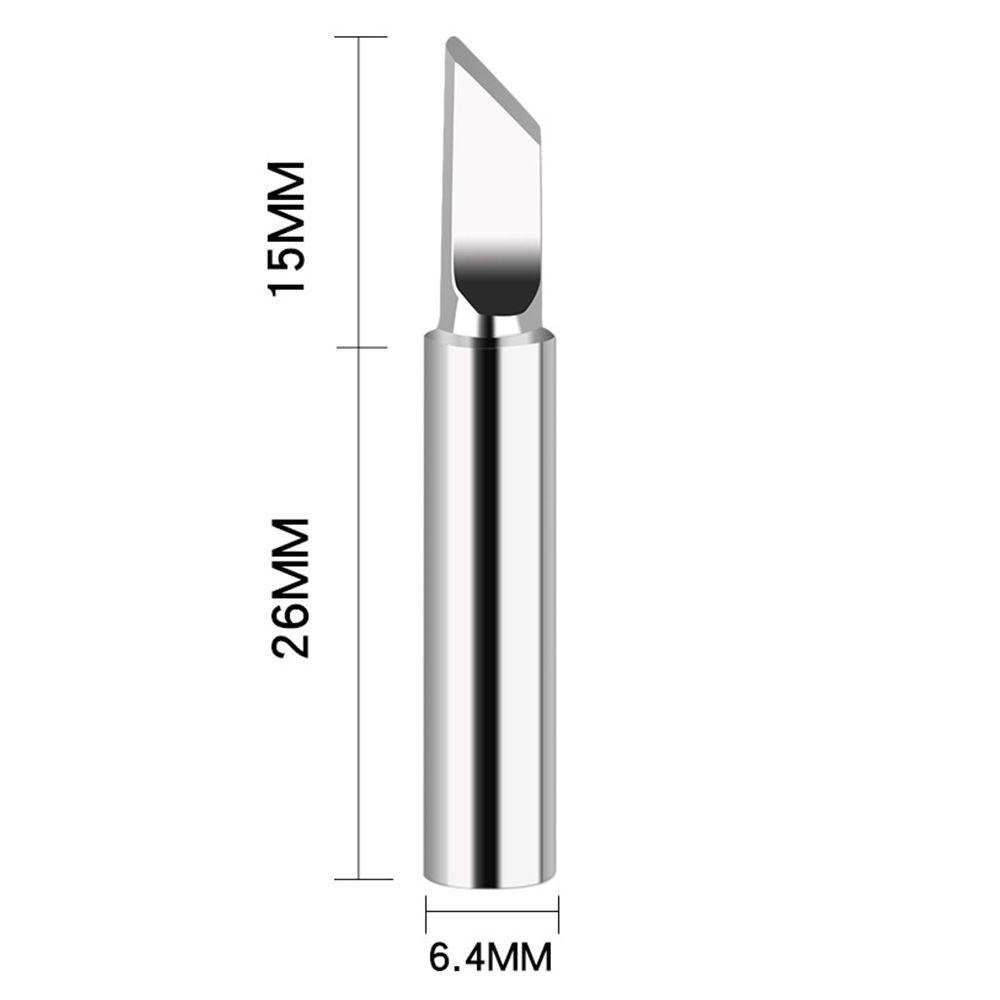 Solighter 10pcs Solder Ujung Besi Bebas Timah Tembaga Panas Internal 2.4D B I 3C K Untuk936 853D 8786D Rework Station