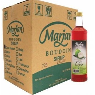 

Marjan Boudoin Sirup ( Melon , Coco Pandan ) 12 botol x 460ml