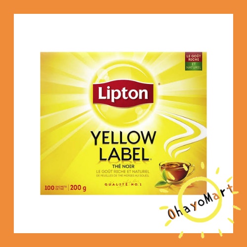 Lipton Yellow Label / Lipton Black Tea / Lipton 100 Tea Bags 200grm