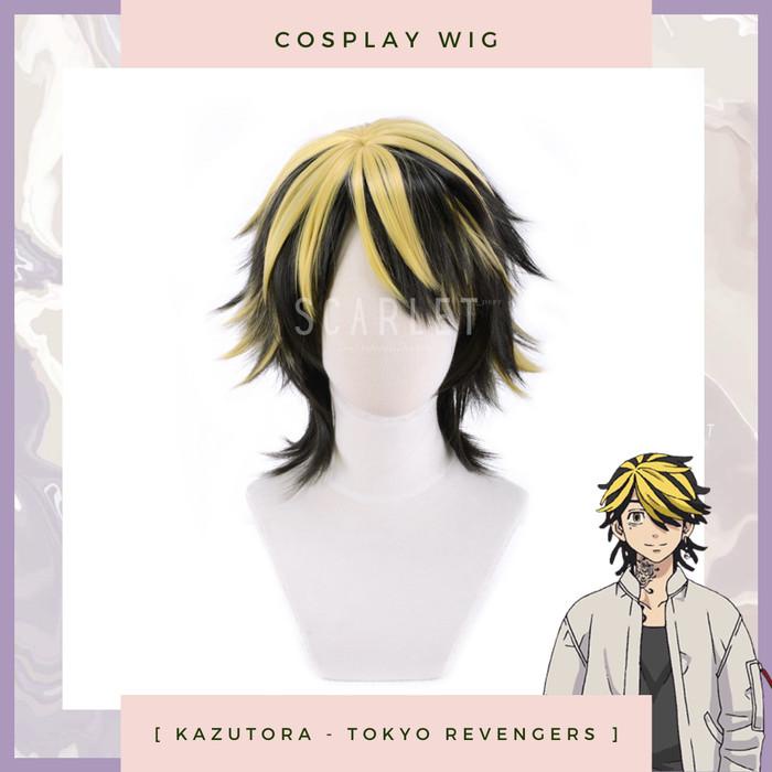 Po Wig Kazutora Hanemiya Tokyo Revengers Toman Ombre Cosplay - Lincoln
