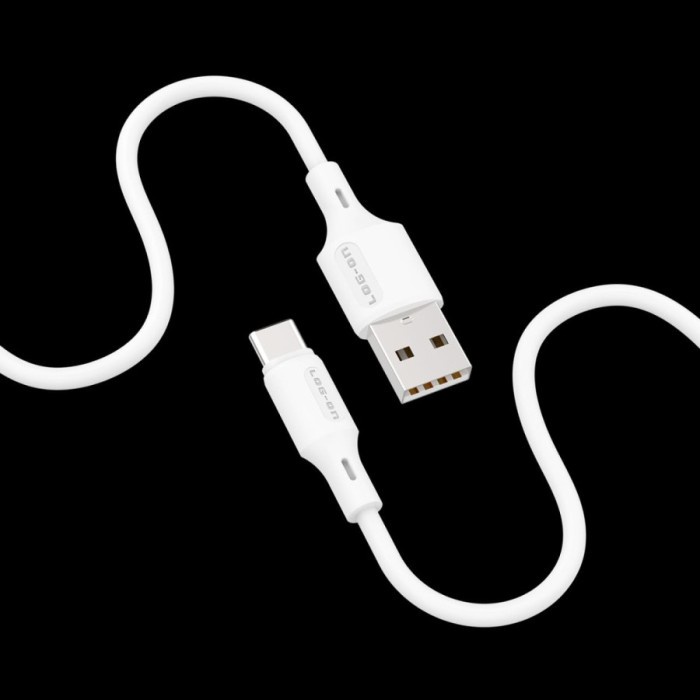 KABEL DATA CABLE LO-CB28 USB TYPE TIPE C - MICRO USB - IOS LIGHTNING 2.4A 480MBPS 1M LOG ON