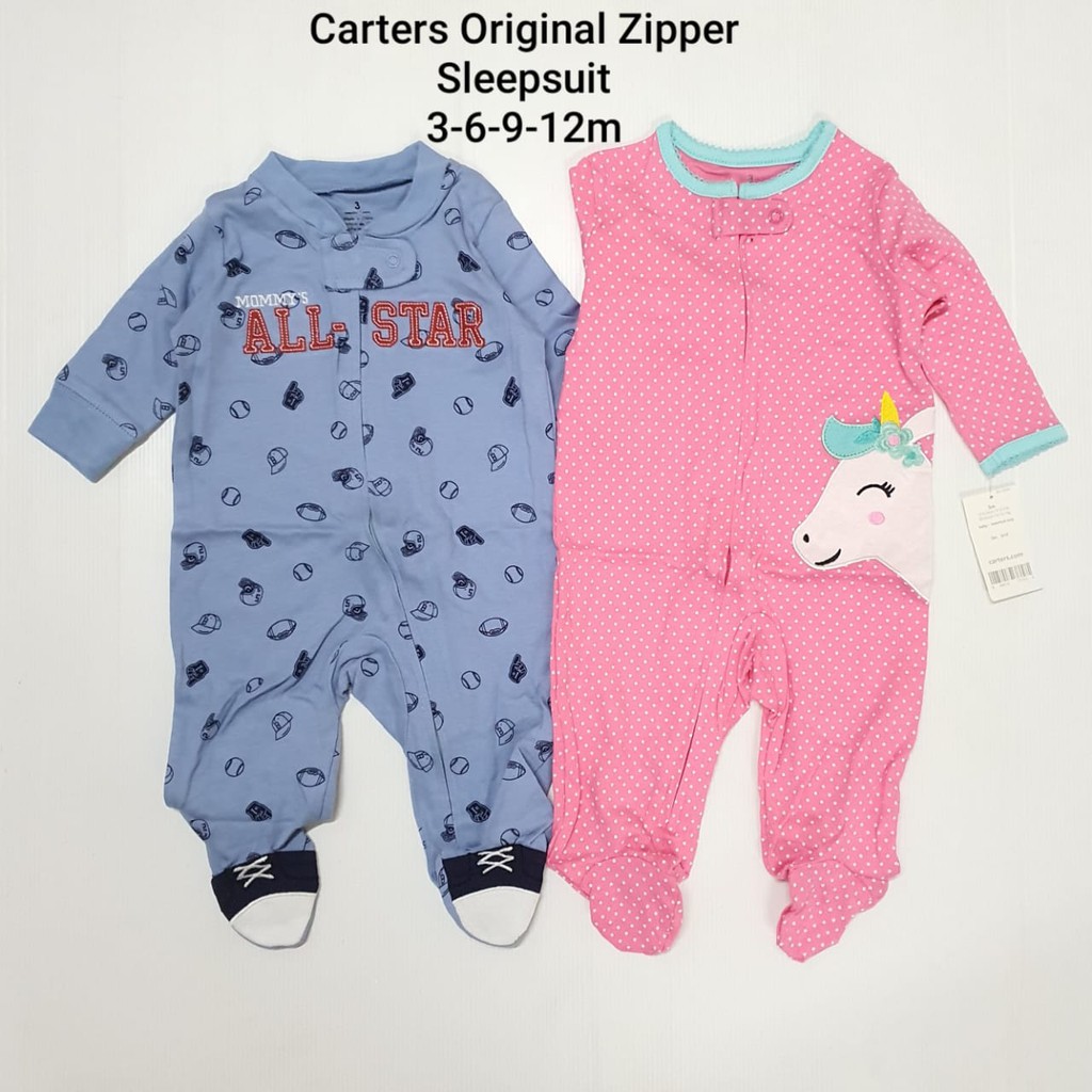 Single Sleepsuit Zipper/ Baju Tidur Bayi