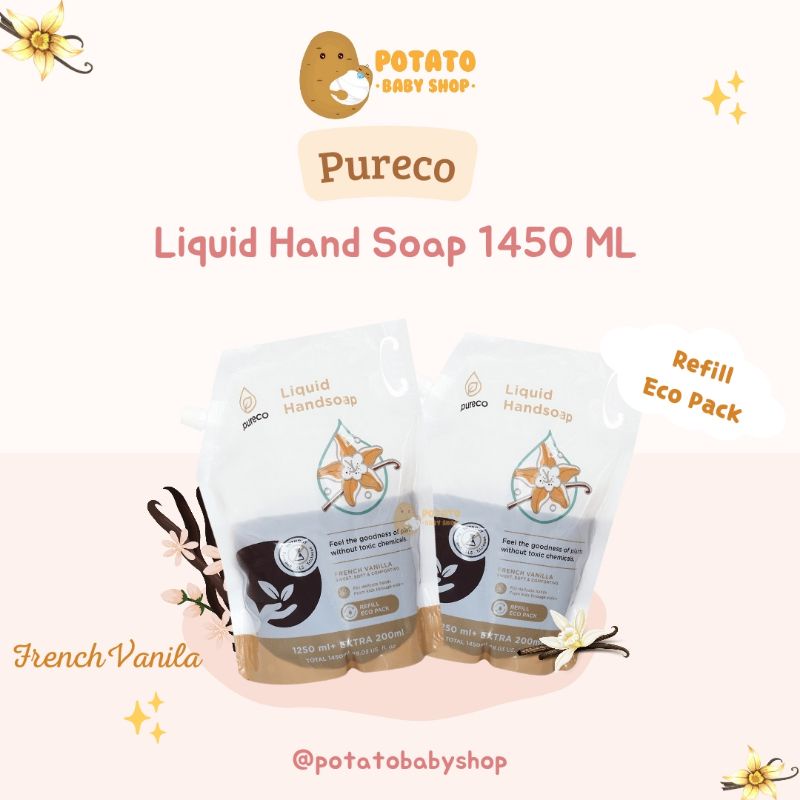 Pureco Liquid Handsoap 1450ml Pouch - sabun cuci tangan