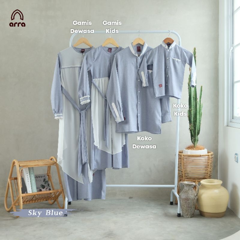 Gamis Sarimbit Keluarga Ayah Ibu Anak Series Madina Warna Sky Blue Original Premium Arra Sarimbit Couple 2023 Terbaru Busana Muslim Kapel Kondangan Baju Couple Keluarga Muslim Sarimbit Lebaran Baju Kondangan Wanita Kekinian Jumbo