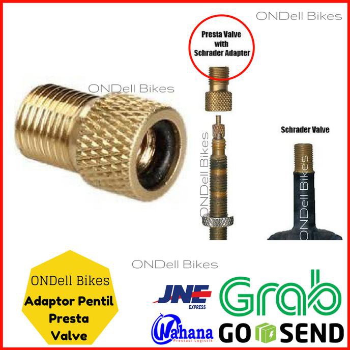 Adaptor Pentil Sepeda Fixie. Adaptor Pentil Presta