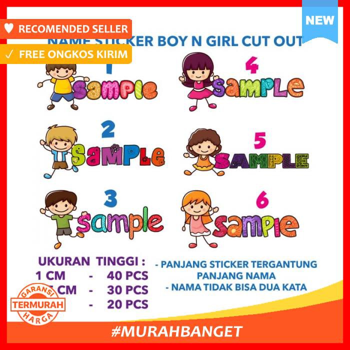 

Sticker Nama Cutout Boy And Girl - Pengikat & Perekat - Stiker