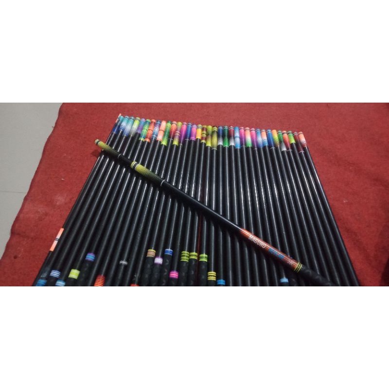 Tegek/joran custom carbon buat galatama lele 1.6-3.9m