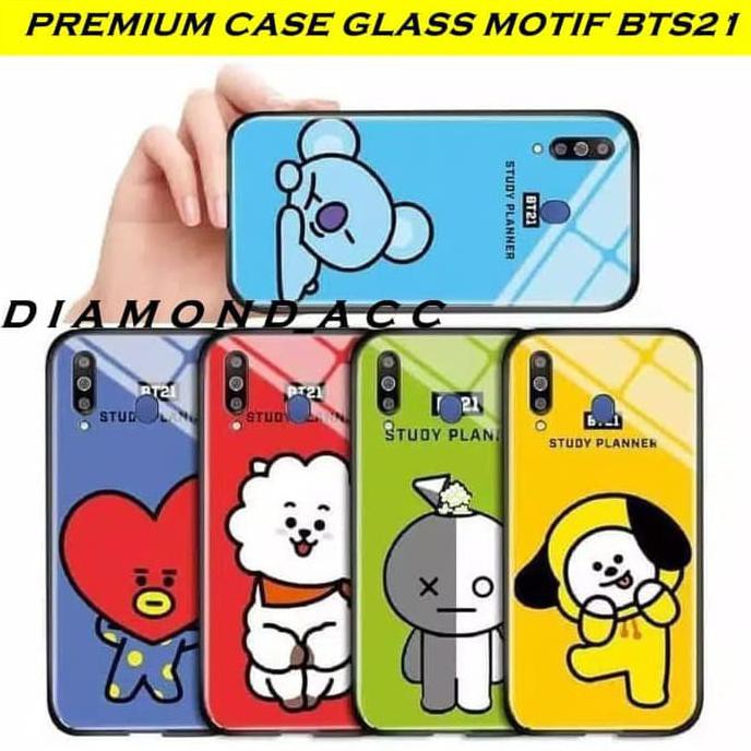 XIAOMI REDMI NOTE 7 PREMIUM CASE GLASS CASING MOTIF BTS21
