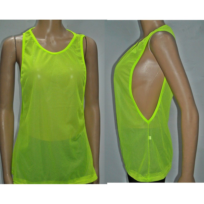 Tanktop Outer Jala jaring untuk Senam Zumba Yoga