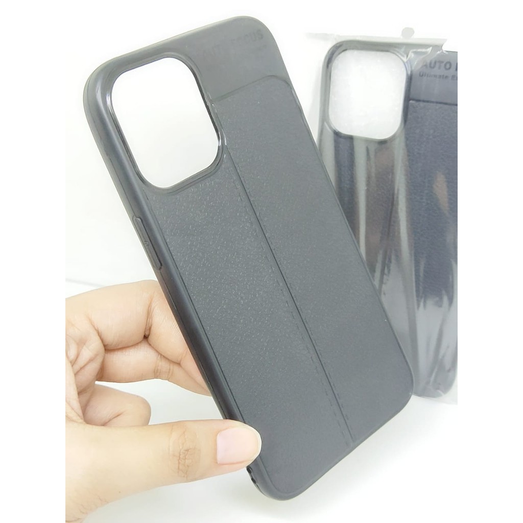 AutoFokus iPhone 12 Pro Max A2411 6.7 inchi Leather Soft Case AUTOFOCUS Motif Kulit Jeruk