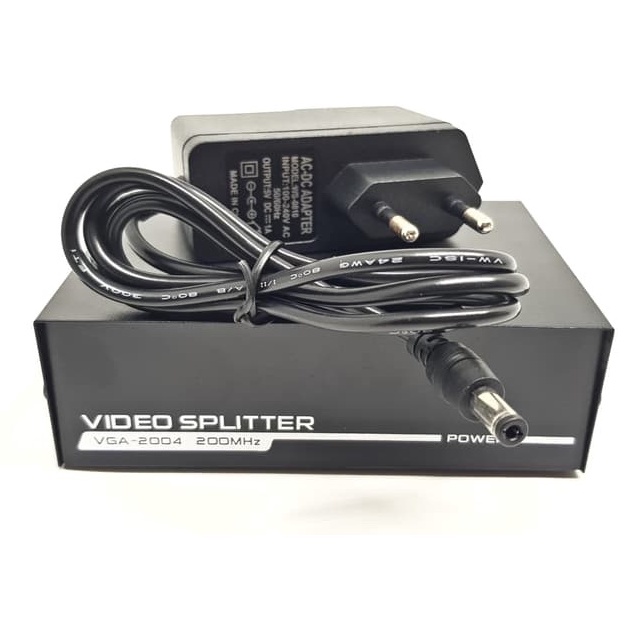 VGA SPLITER 1 TO 4 PORT + ADAPTOR / VGA SPLITTER 4 PORT