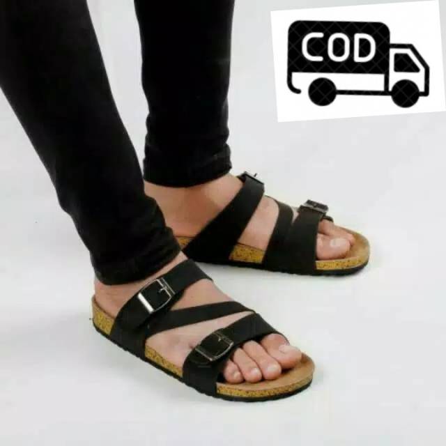 Bisa Bayar Di  Tempat COD Sandal  Casual Pria Big Size Murah  