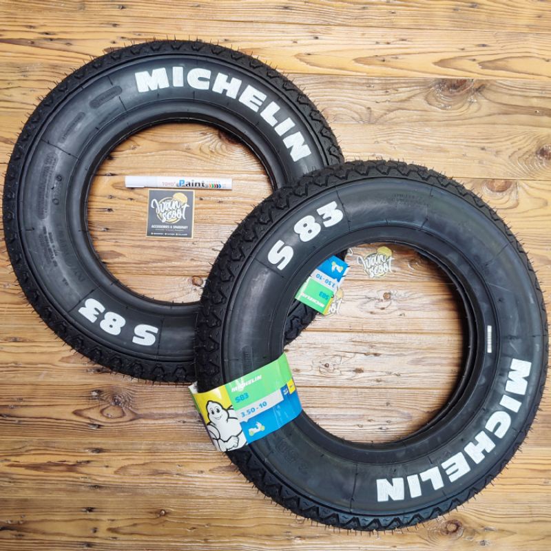 BAN LUAR MICHELIN S83 UKURAN 350-10 300-10 BAN VESPA MICHELIN S83 350-8