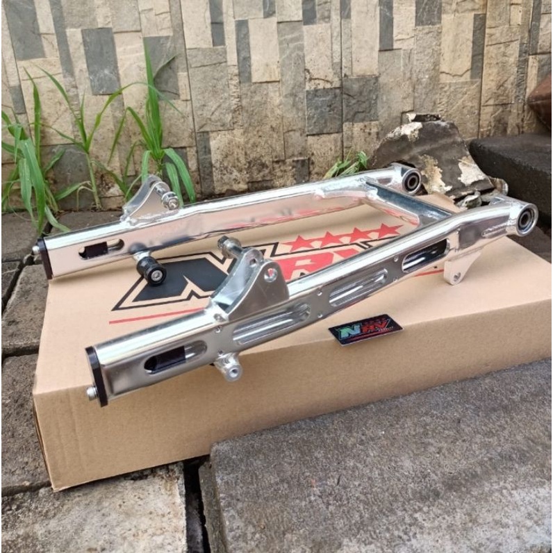 Swing arm arem almunium pnp GL MP Tiger MOS AITECH AI-TECH aitech ALMUNIUM CNC import pnp GL Megapro Tiger herex swing arm almini mos Aitech AITECH AI-TECH pnp GL 100 GL neotech GL max MP megapro tiger model ovale coak