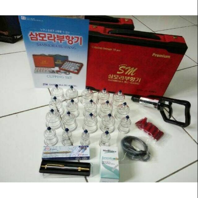 Paket alat bekam sammora 19 cup