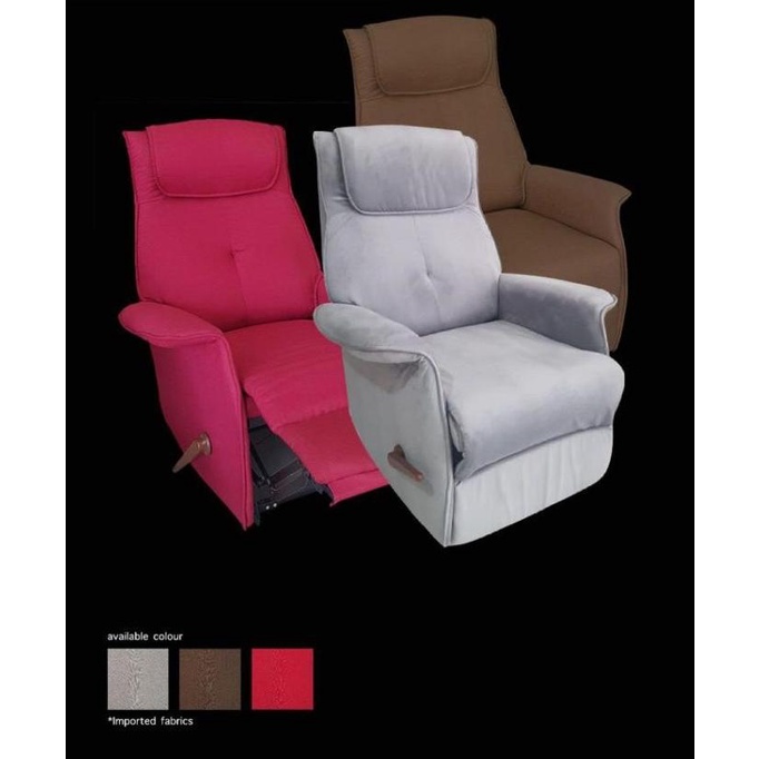 Sofa Reclainer Sofa Bed Kursi Malas Lazy boy - Abu-abu