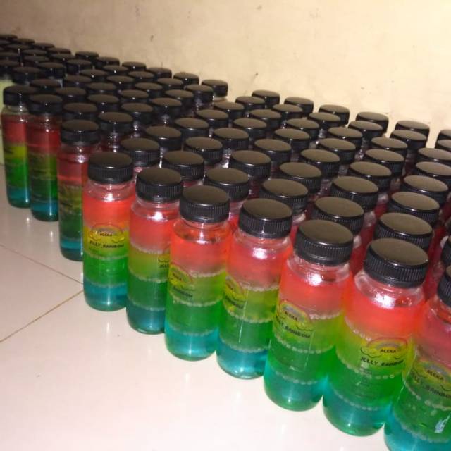 

ALEKA JELLY RAINBOW, MINUMAN JELLY WARNA PELANGI