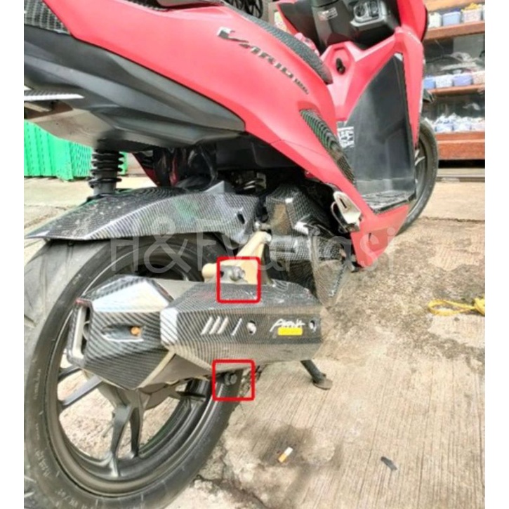 Set Baut Pegangan Knalpot Vario 150 New Probolt Original Stainless Thailand