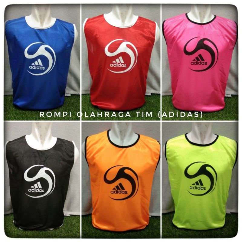Rompi Olahraga Ukuran Dewasa Rompi Latihan Rompi Futsal Rompi Sepakbola ADIDAS