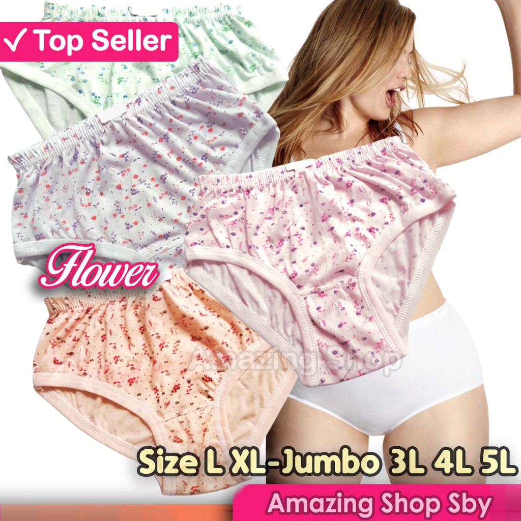 [CD] Celana Dalam Wanita M L XL 3L 4L 5L CD Wanita Hamil Jumbo Size Murah Amazing Shop SBY