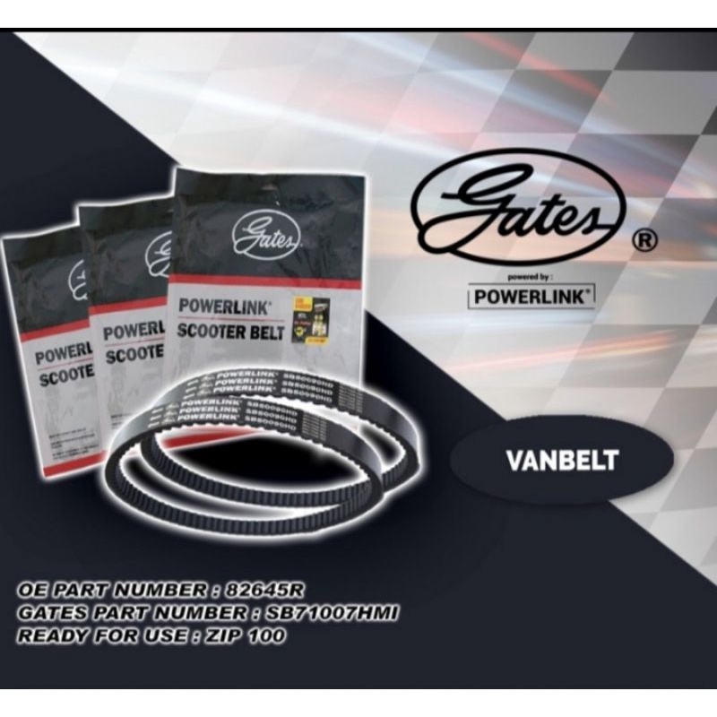 VAN BELT GATES PIAGGIO ZIP 100 - Piaggio Zip 100