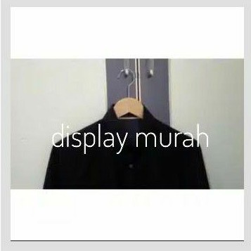 Gantungan baju kayu/Hanger Kayu Natural Dewasa Bisa Custom Logo Grafir Laser- BH