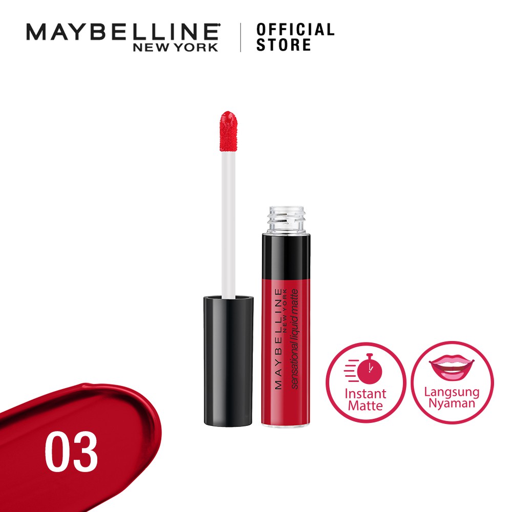 Maybelline  Color Sensational Liquid Flush It Red