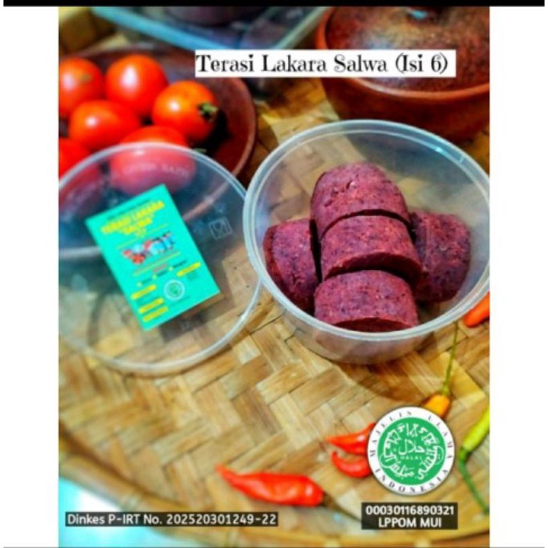 

Terasi udang lombok varian oven bakar isi enam