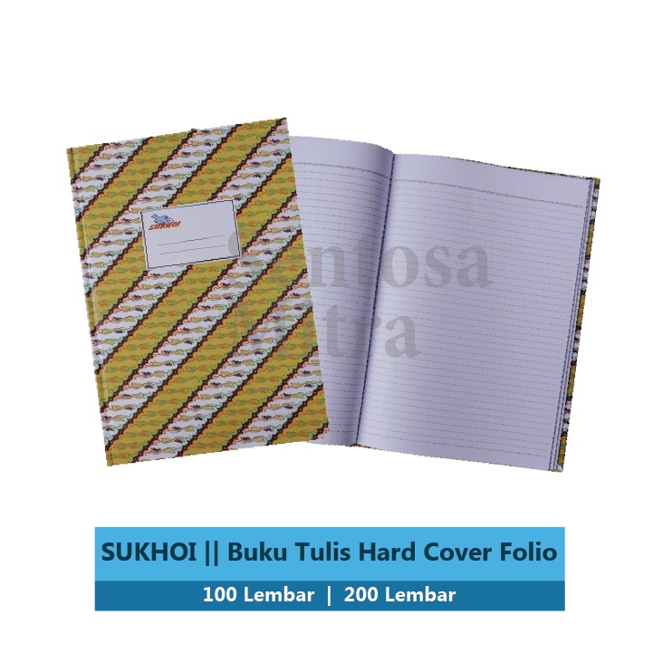 

Buku Tulis Folio F4 Hardcover Sukhoi 100 | 200 lembar