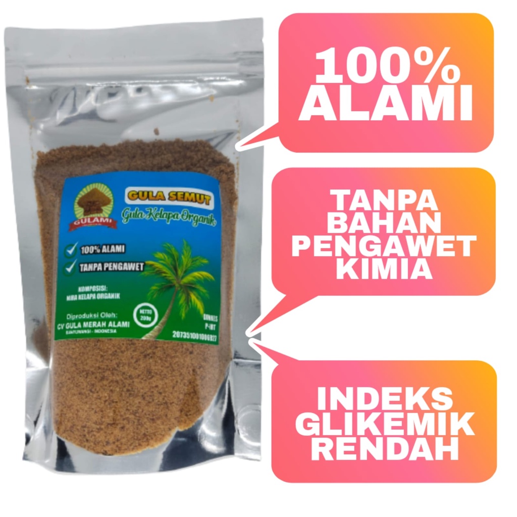 

Gula semut organik 200g / gula kelapa organik