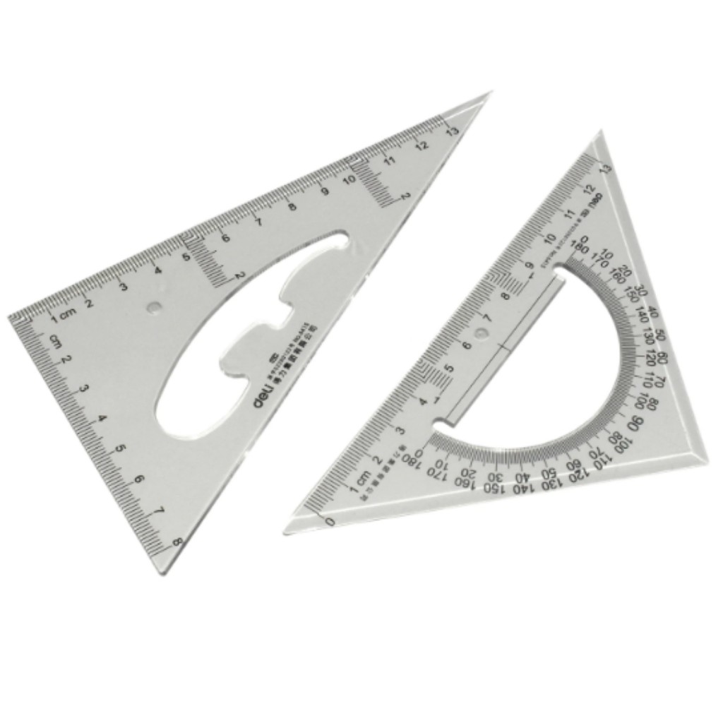 

Minicart Penggaris Segitiga 2 pcs 3 in 1 - Deli 6415