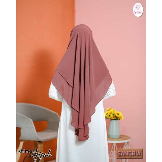 Khimar Afifah Sangria Fauz Hijab