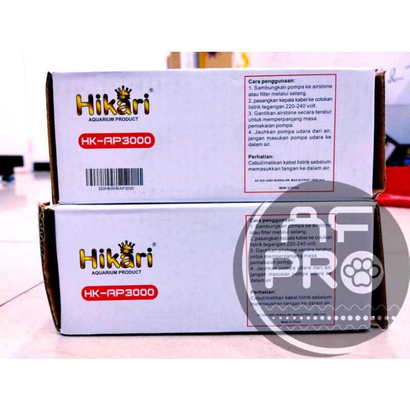 PROMO MURAH Pompa Airpump Aerator 2 lubang HIKARI AP 3000